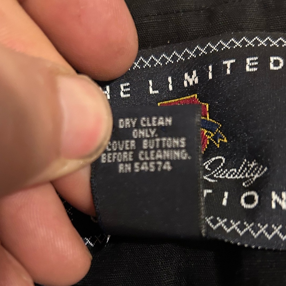 The Limited | Black Linen Blazer | Size Medium - Picture 3 of 5